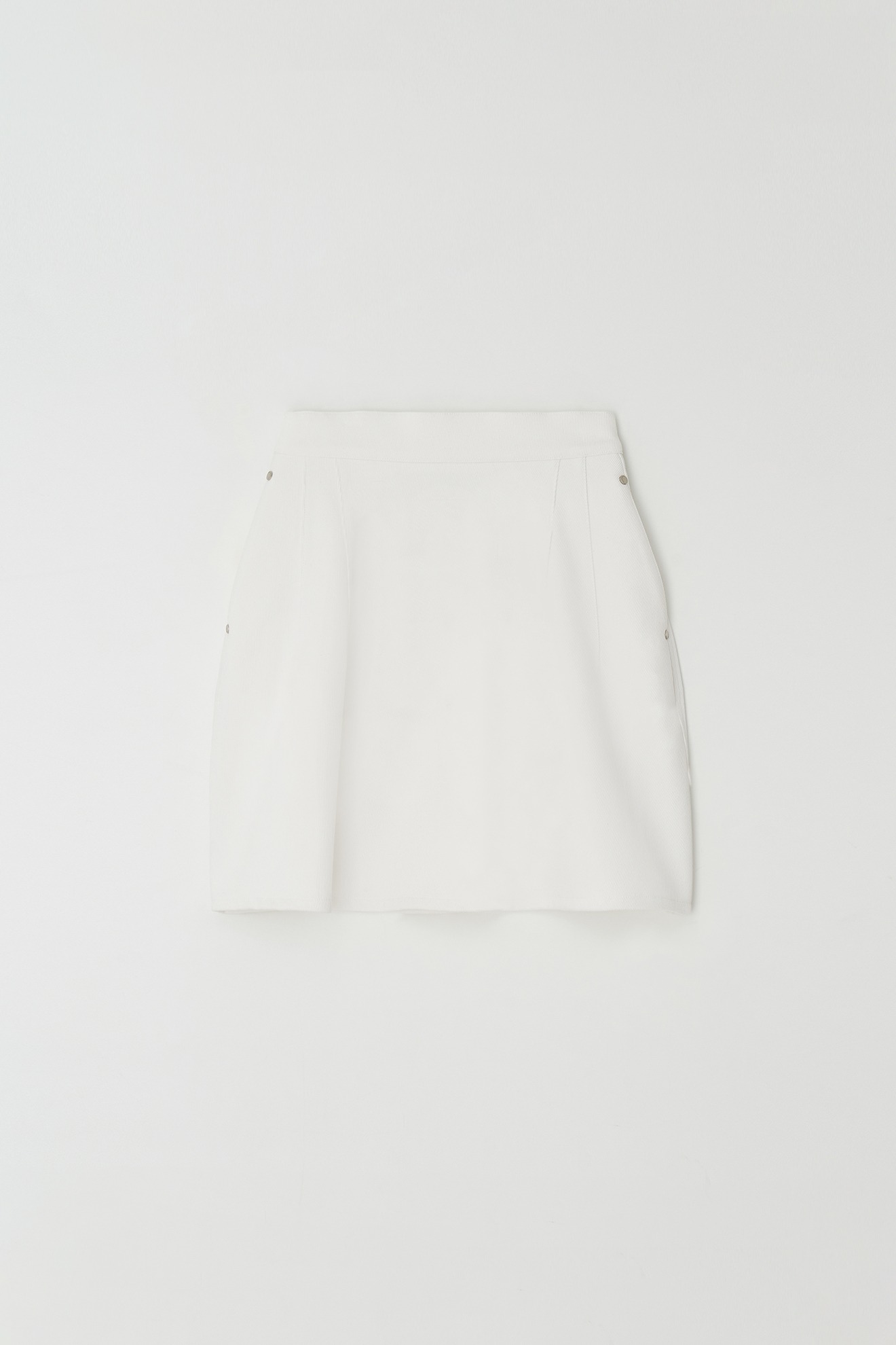 Pintuck Cotton Skirt (white)