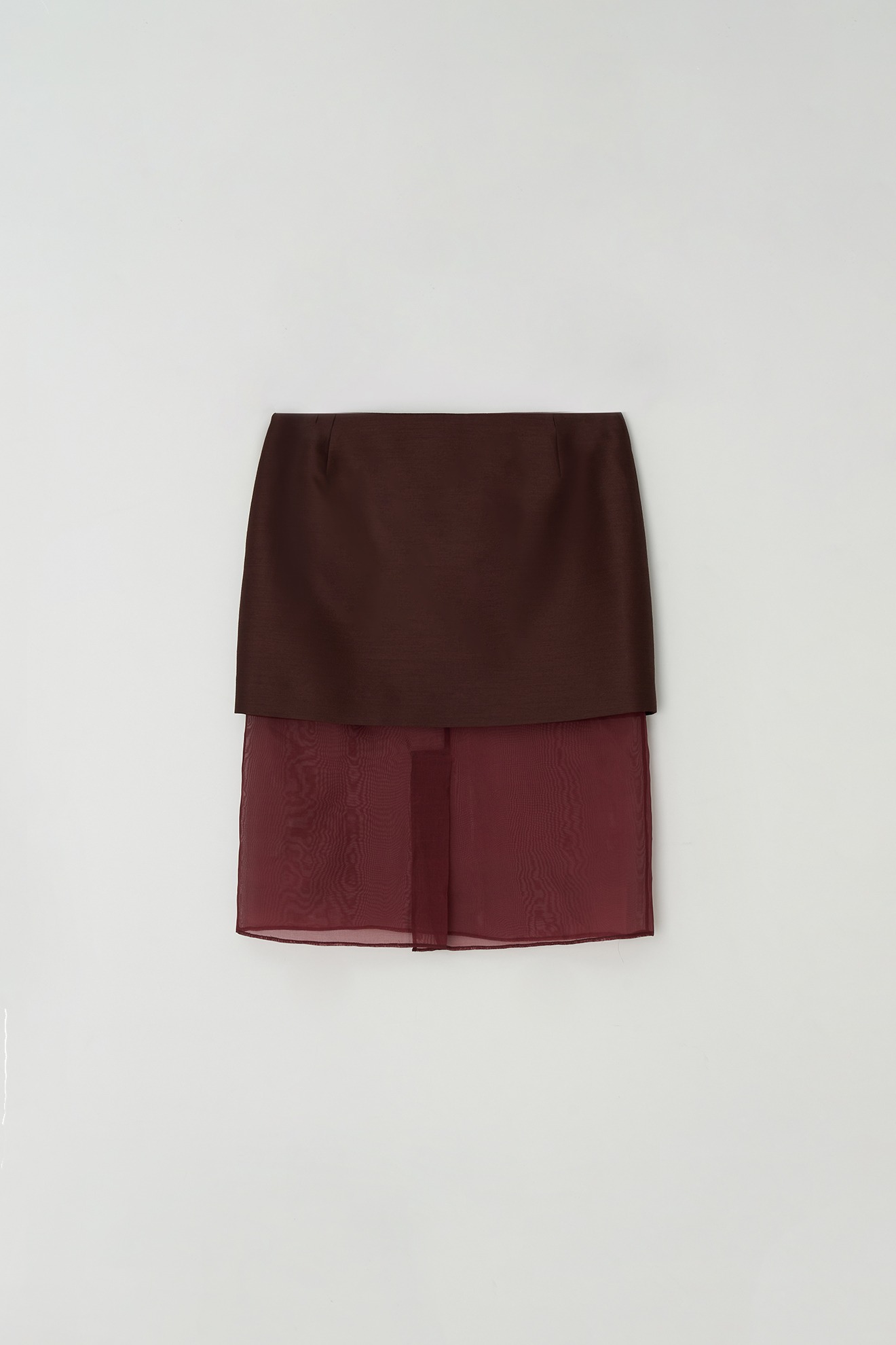 Organza Mini Skirt (wine)