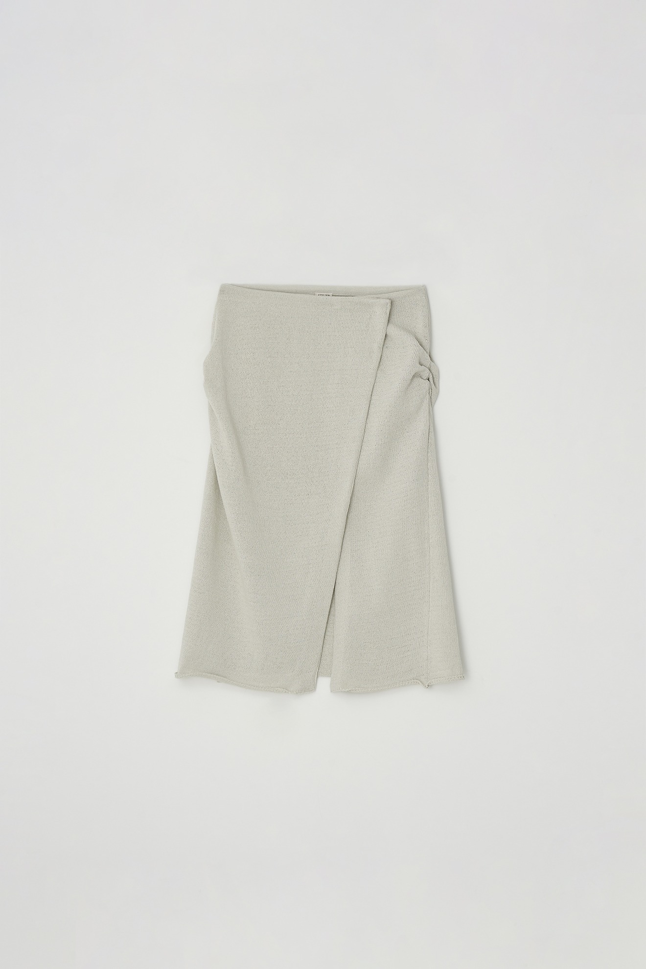 Wrap Knit Skirt (melange gray)