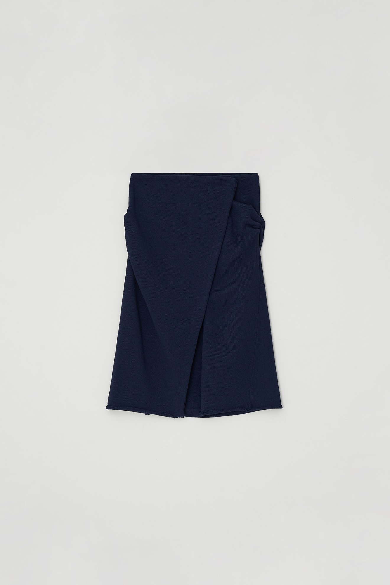 Wrap Knit Skirt (navy)