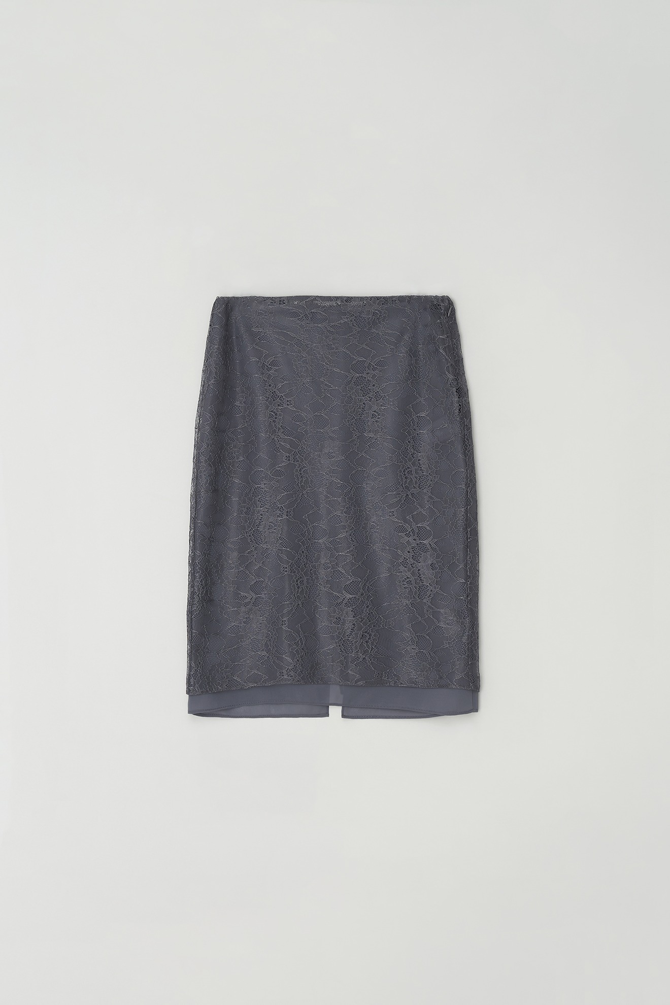 Flower Lace Skirt (gray)